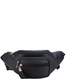 Designer Chic Waist Bag  KL089 BLACK